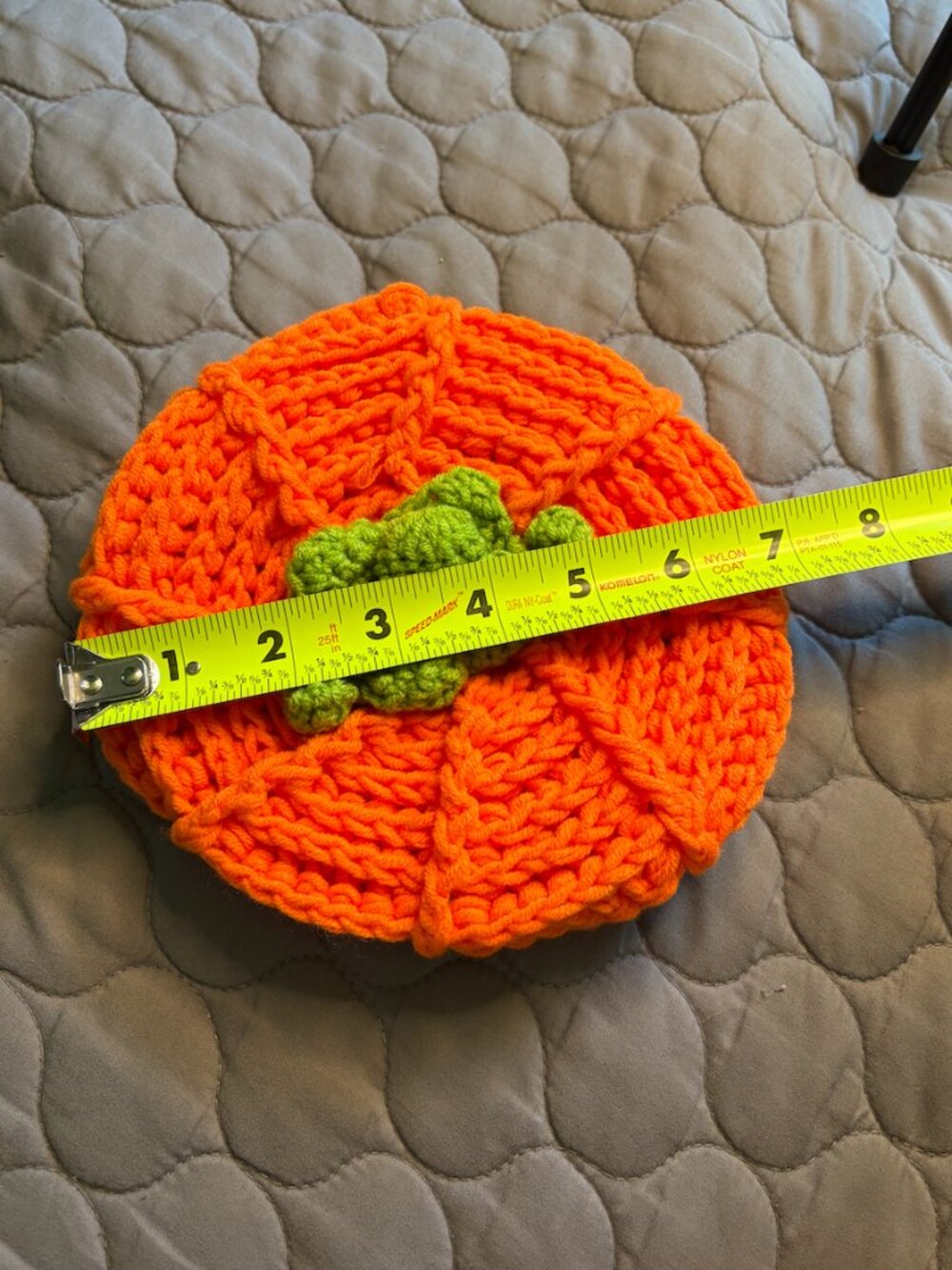 Baby Pumpkin Hat (handmade) - Picture 2 of 4